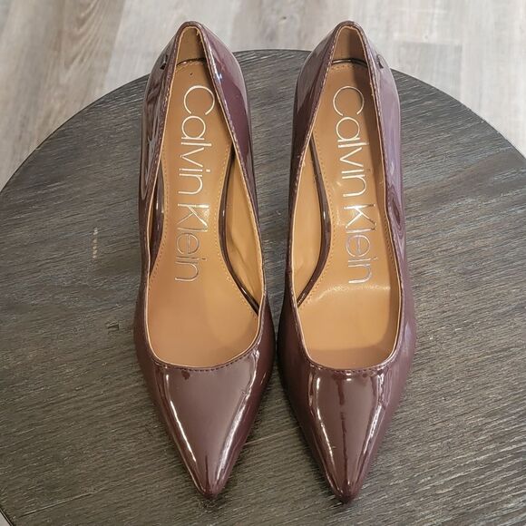 Calvin Klein Nilly patent leather heel Size 8 - Picture 1 of 7